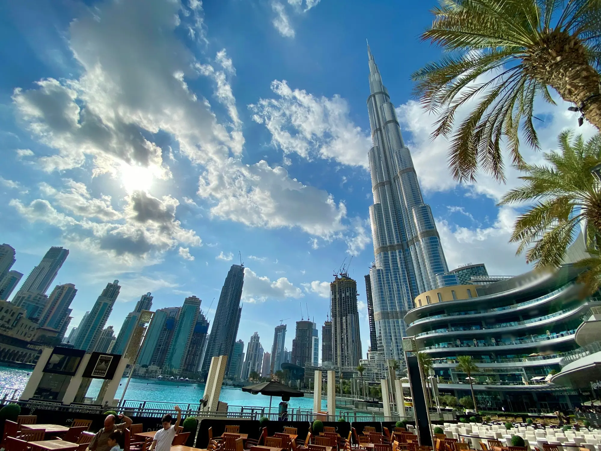 Dubai skyline with the Burj Khalifa